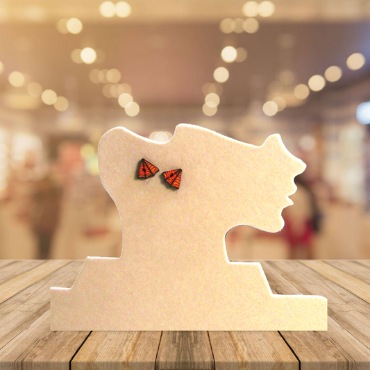 Spider Web Shaped Sublimated Stud Earrings