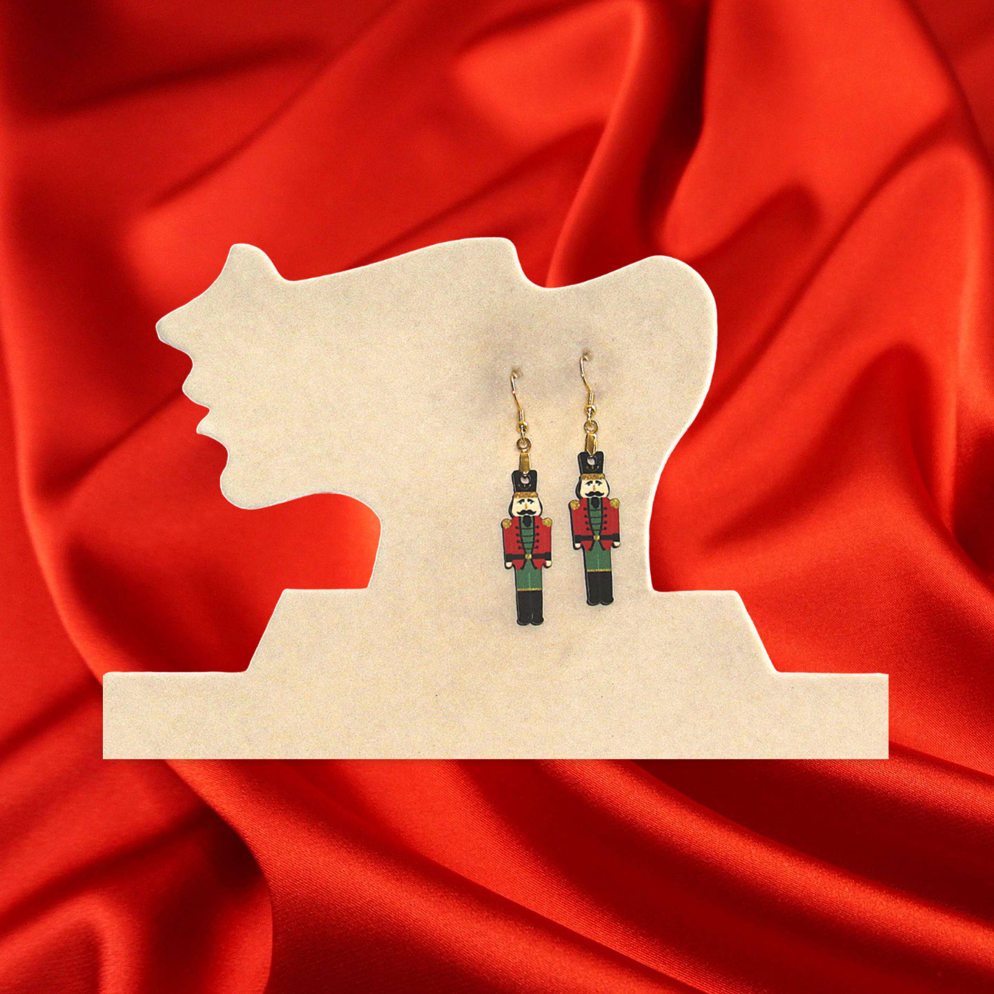 Nutcracker Shaped Sublimated Earrings