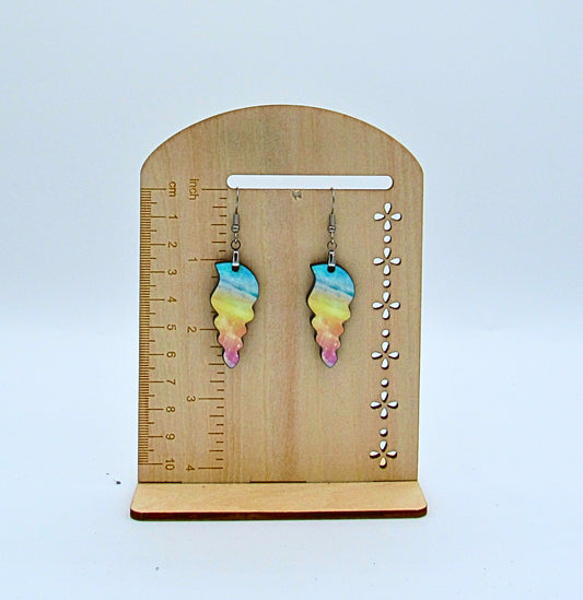 MDF- Tulip Shell Shaped Sublimated Earrings 1.5 inch