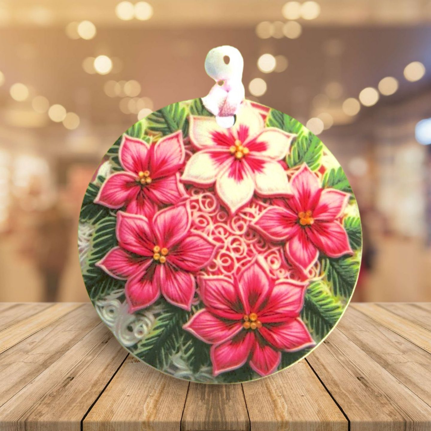 Round Shaped Sublimated Ornament
