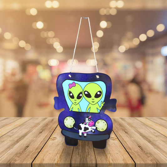 Truck Shaped Sublimated Door Hanger