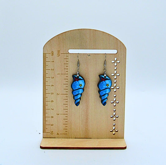 MDF- Tulip Shell Shaped Sublimated Earrings 1.5 inch