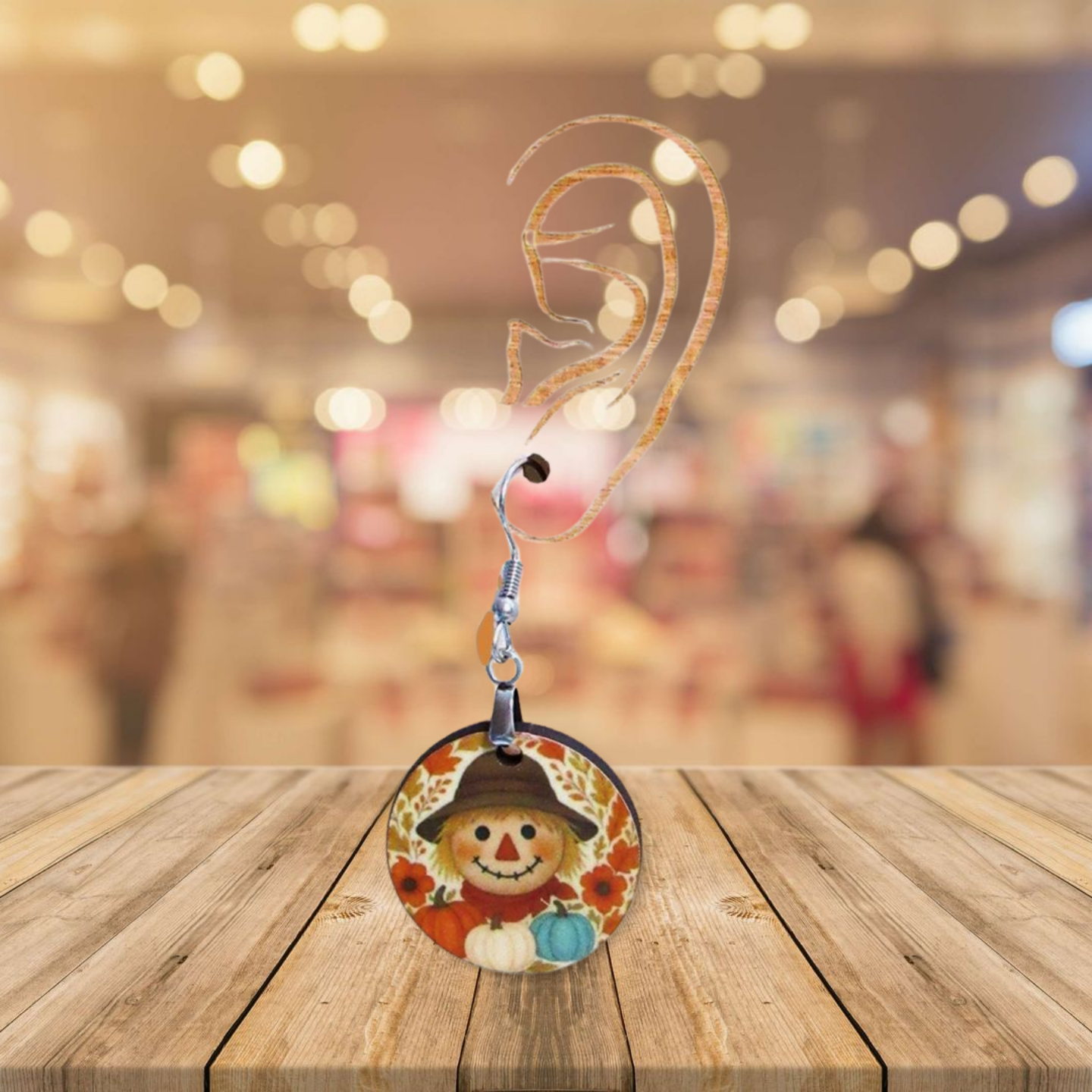 Round Shaped Sublimated 1 inch Earrings