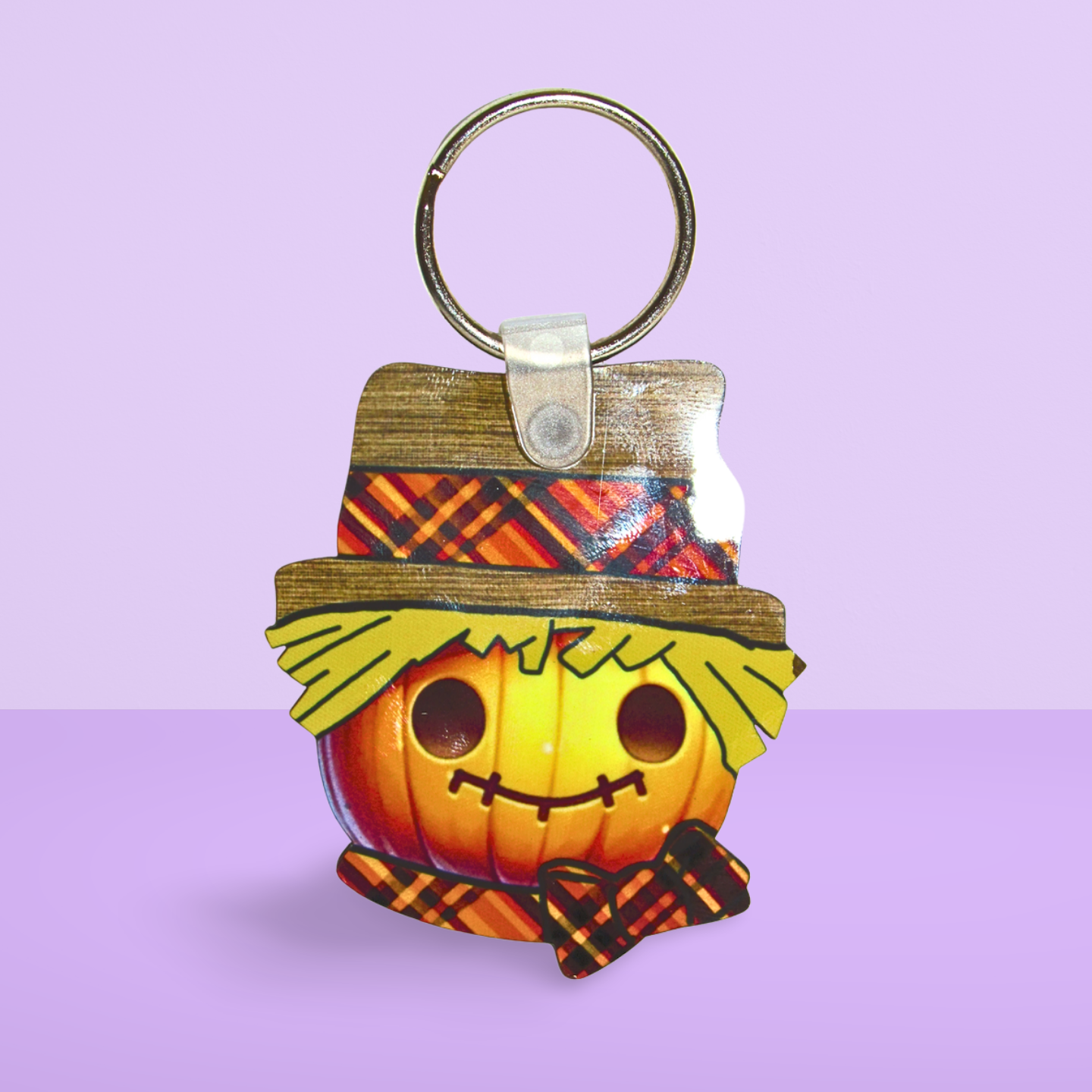 Scarecrow Head Shaped Sublimated Keychain