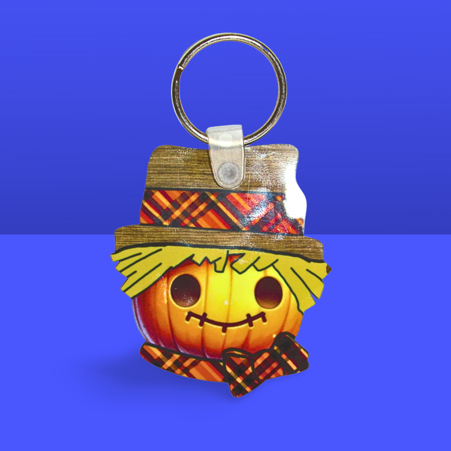 Scarecrow Head Shaped Sublimated Keychain