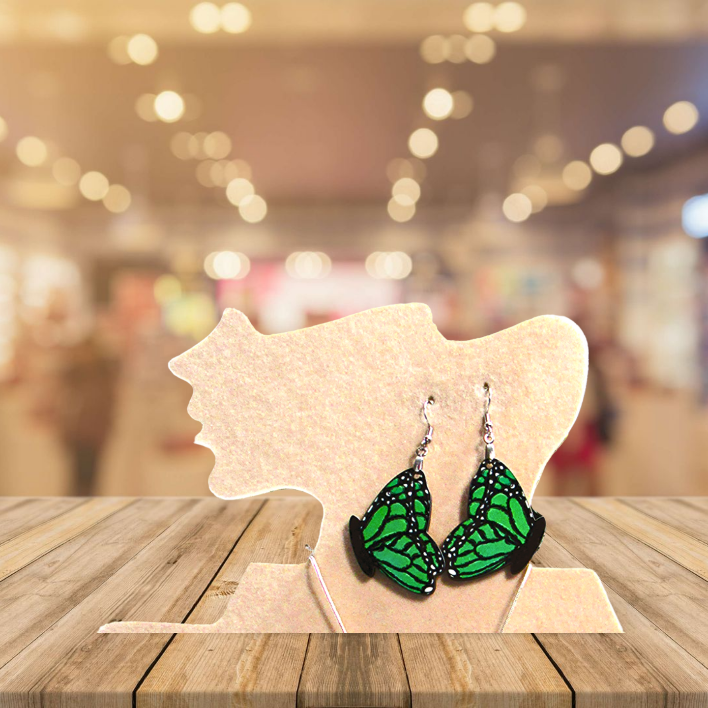 Butterfly Shaped Sublimated Earrings