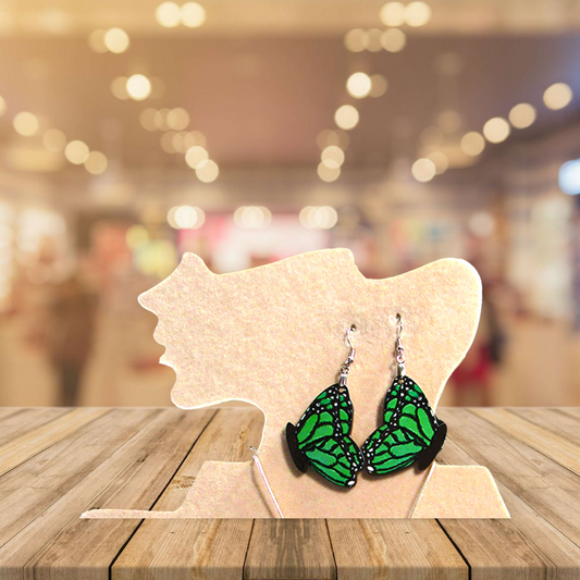 Butterfly Shaped Sublimated Earrings
