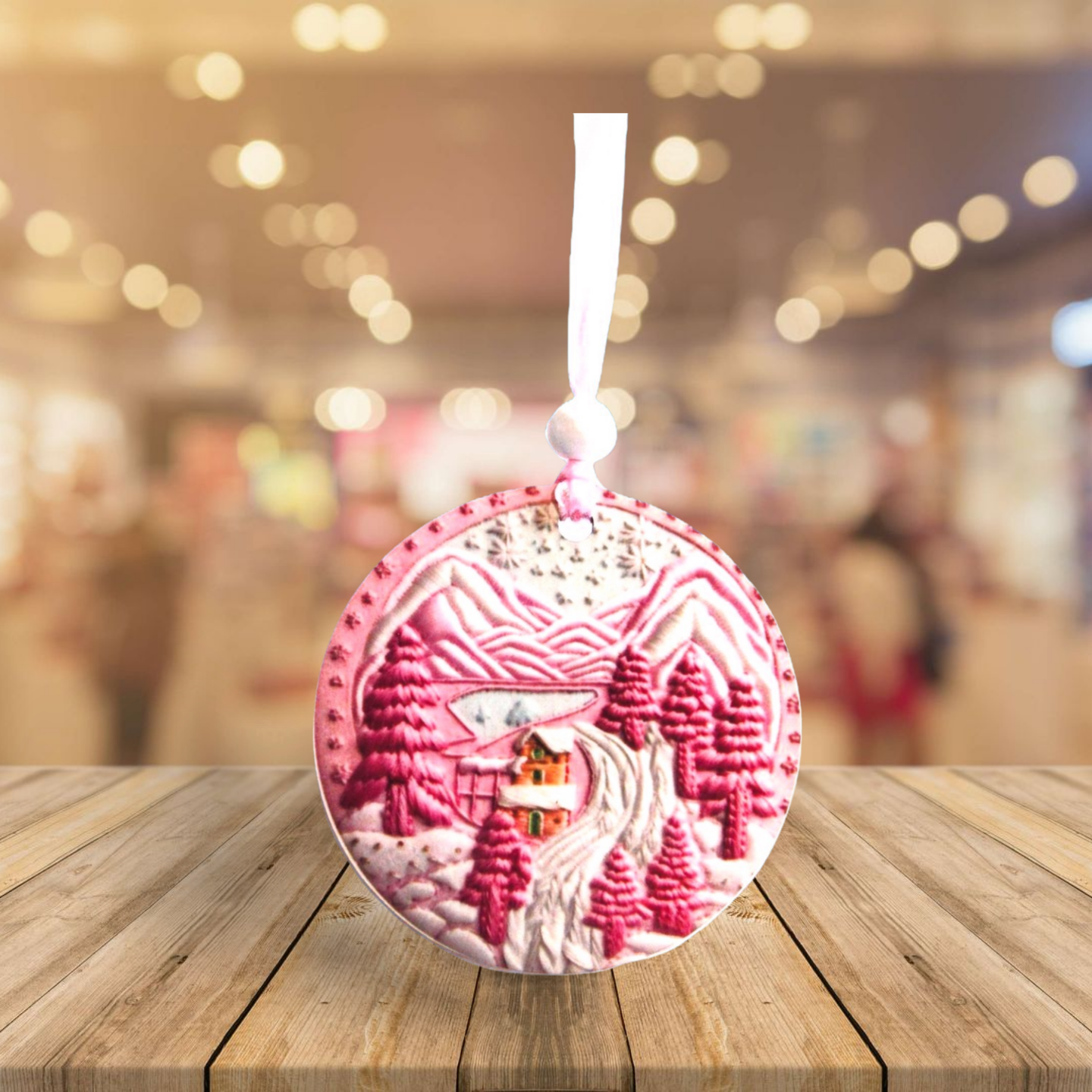 Round Shaped Sublimated Ornament