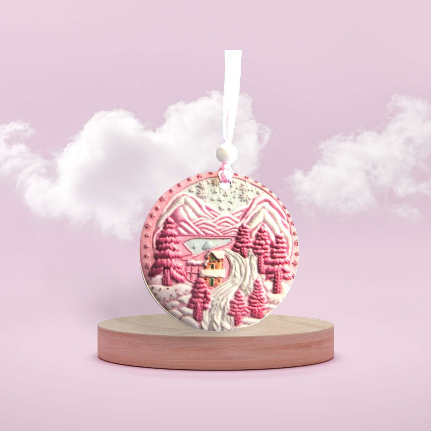 Round Shaped Sublimated Ornament