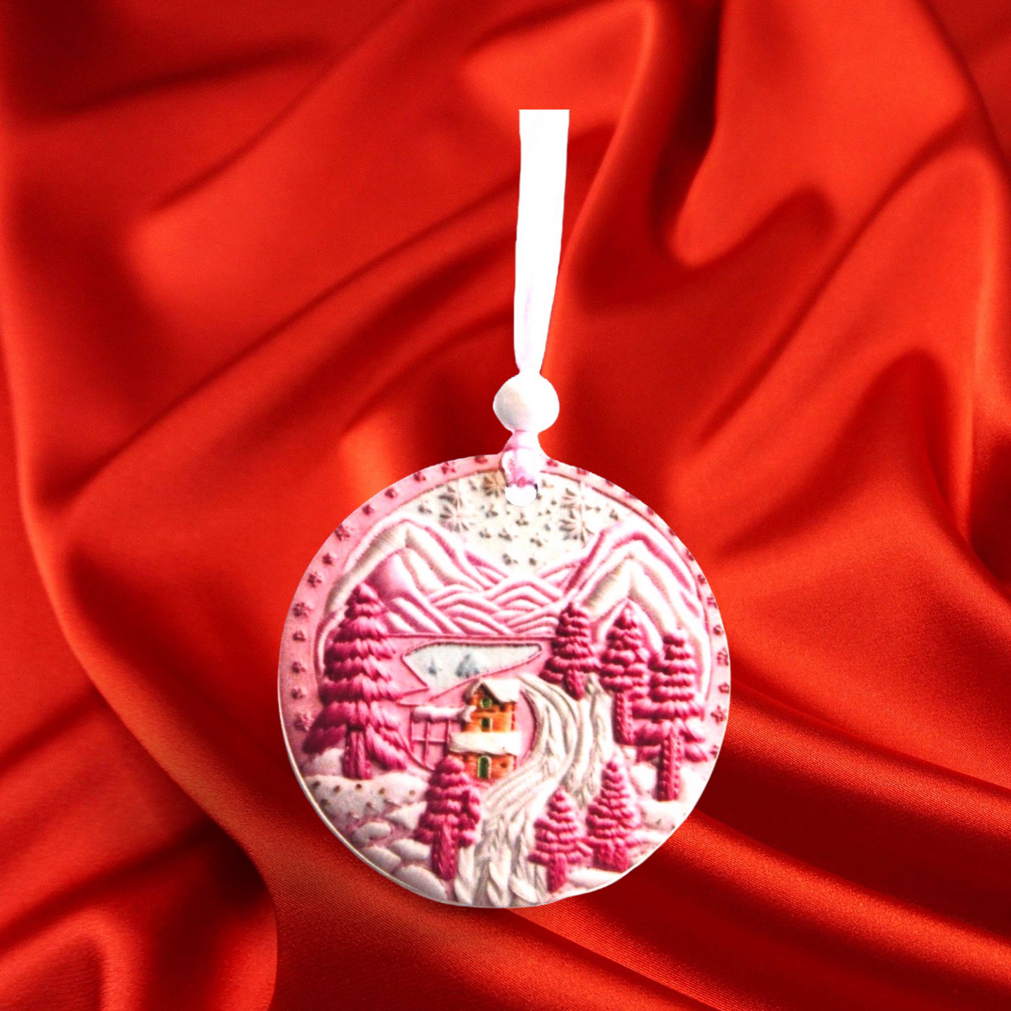 Round Shaped Sublimated Ornament