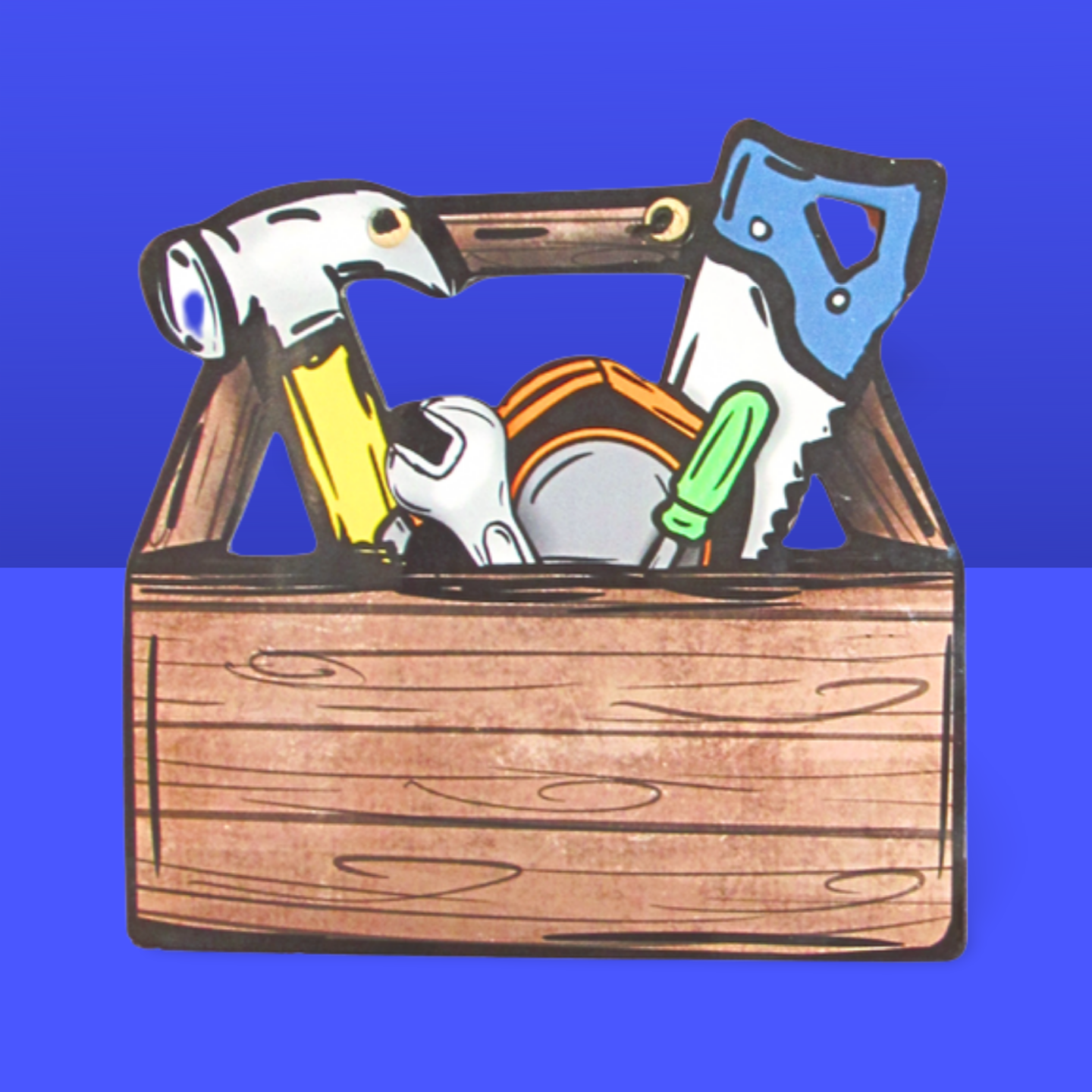 Toolbox Shaped Sublimated Door Hanger