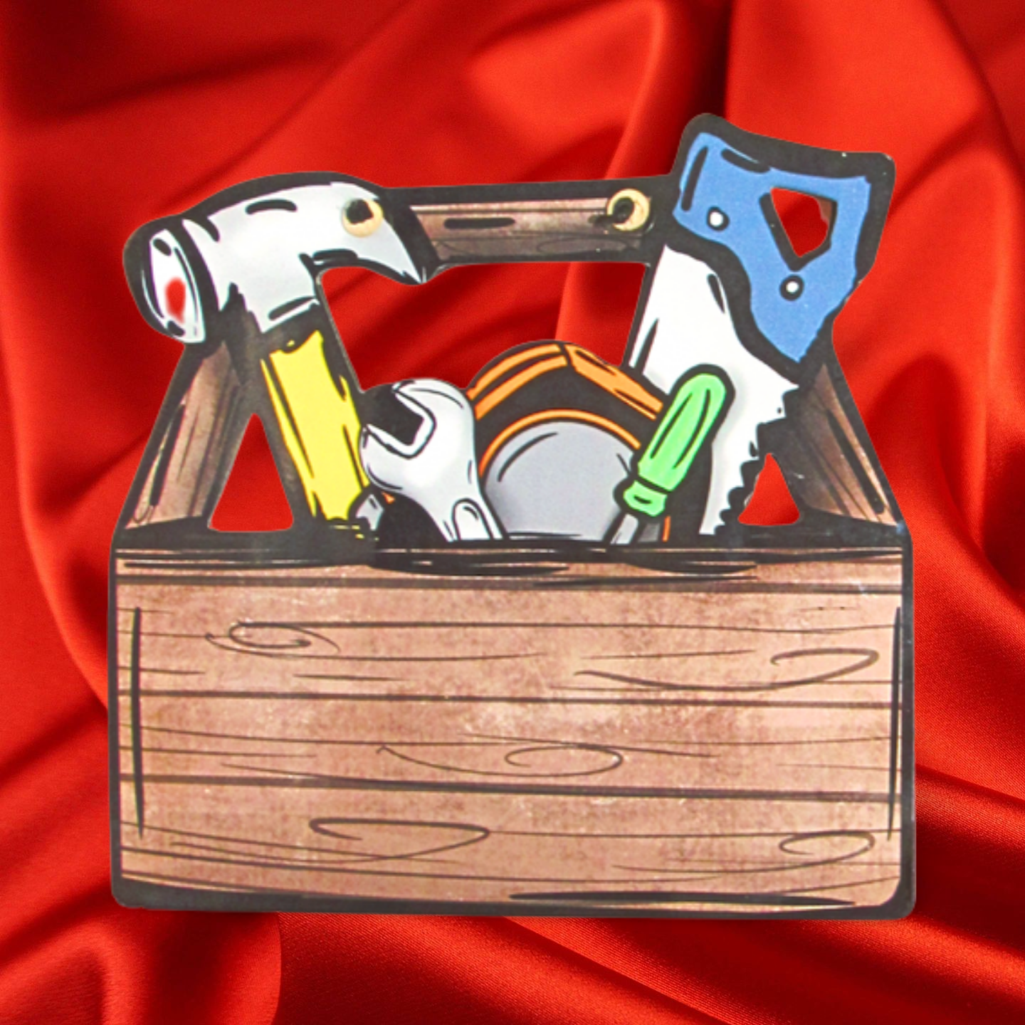 Toolbox Shaped Sublimated Door Hanger