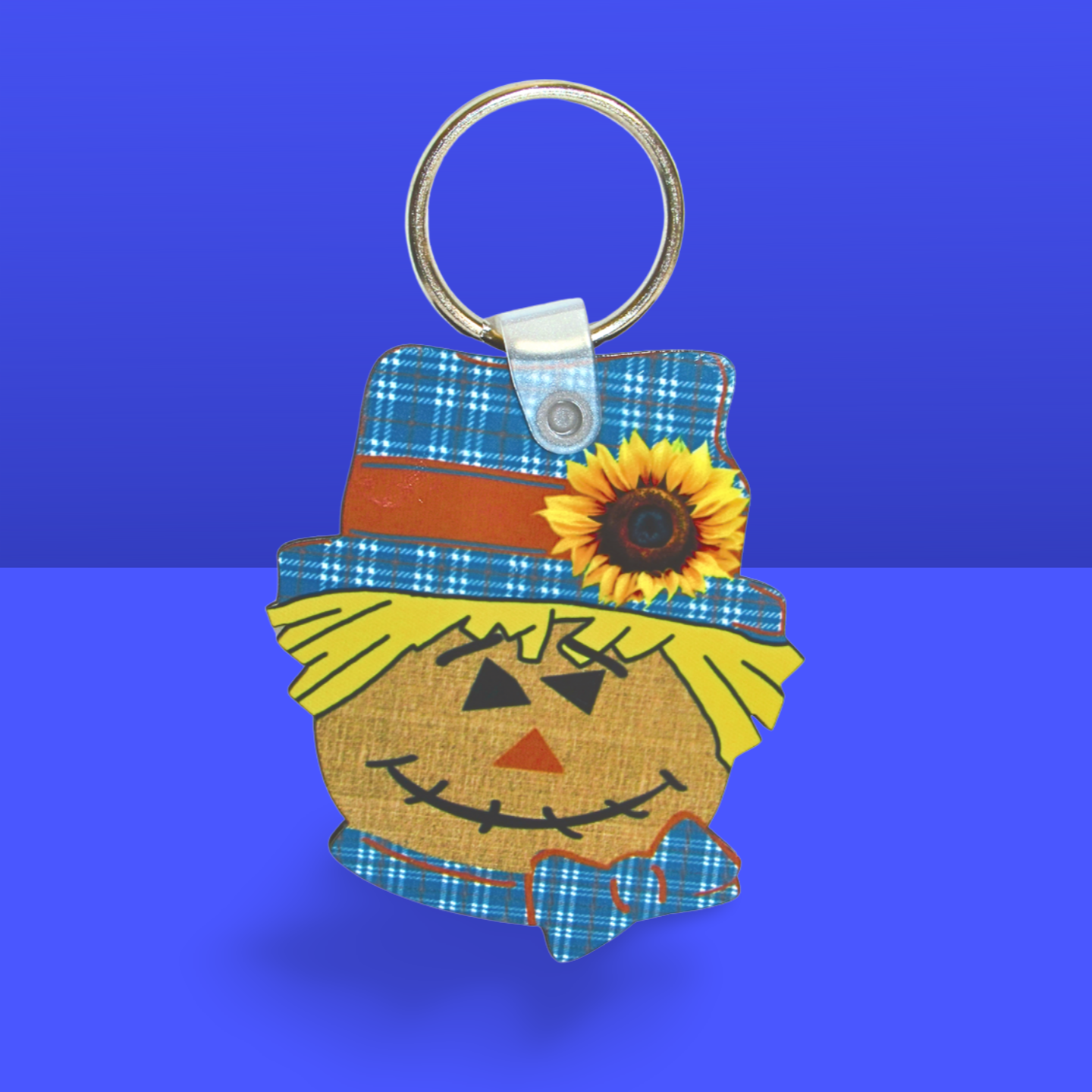 Scarecrow Head Shaped Sublimated Keychain