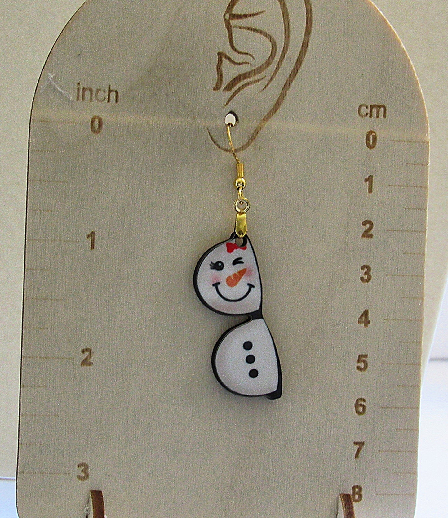 Sunglass Shaped Sublimated Earrings