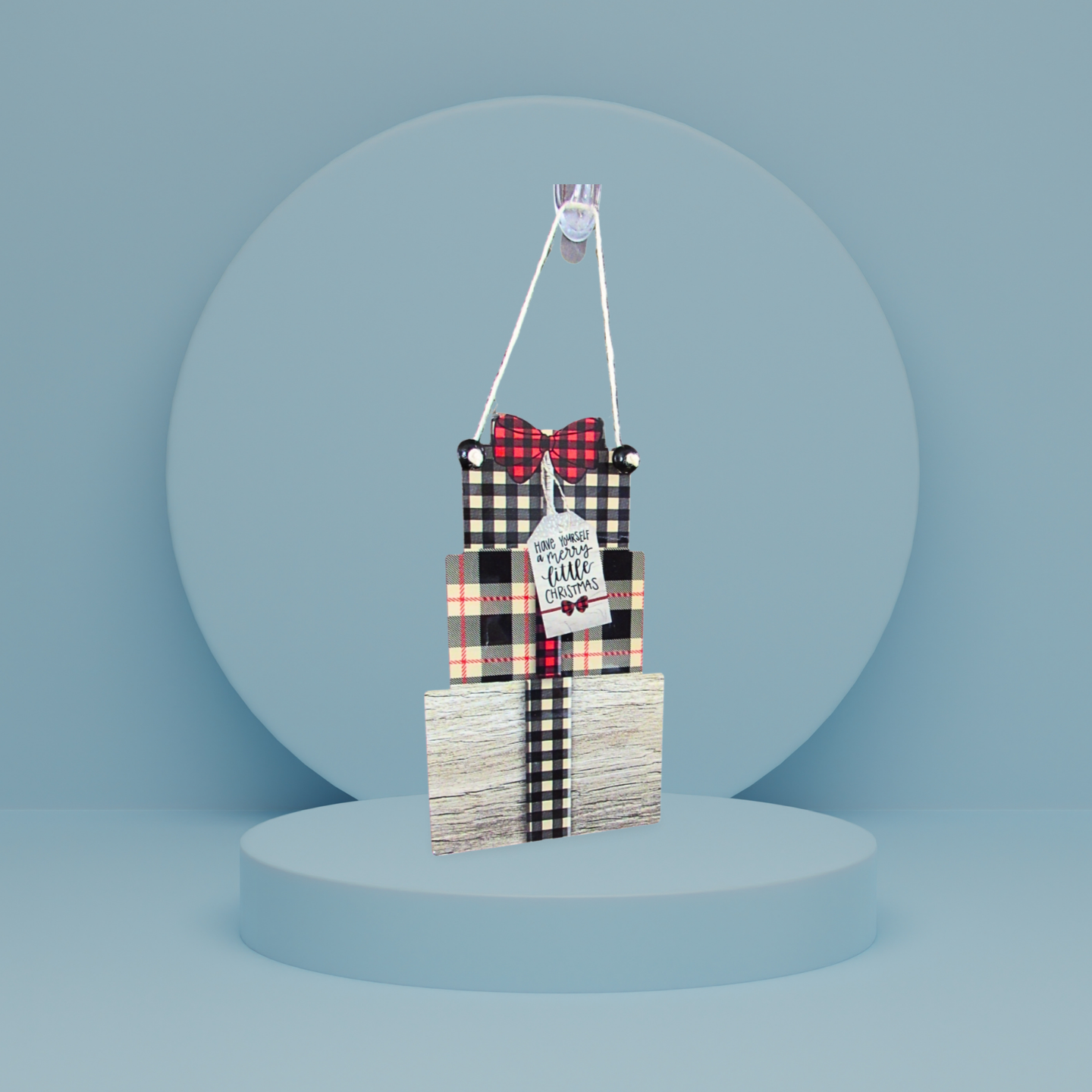 Stacked Gift Shaped Sublimated Door Hanger