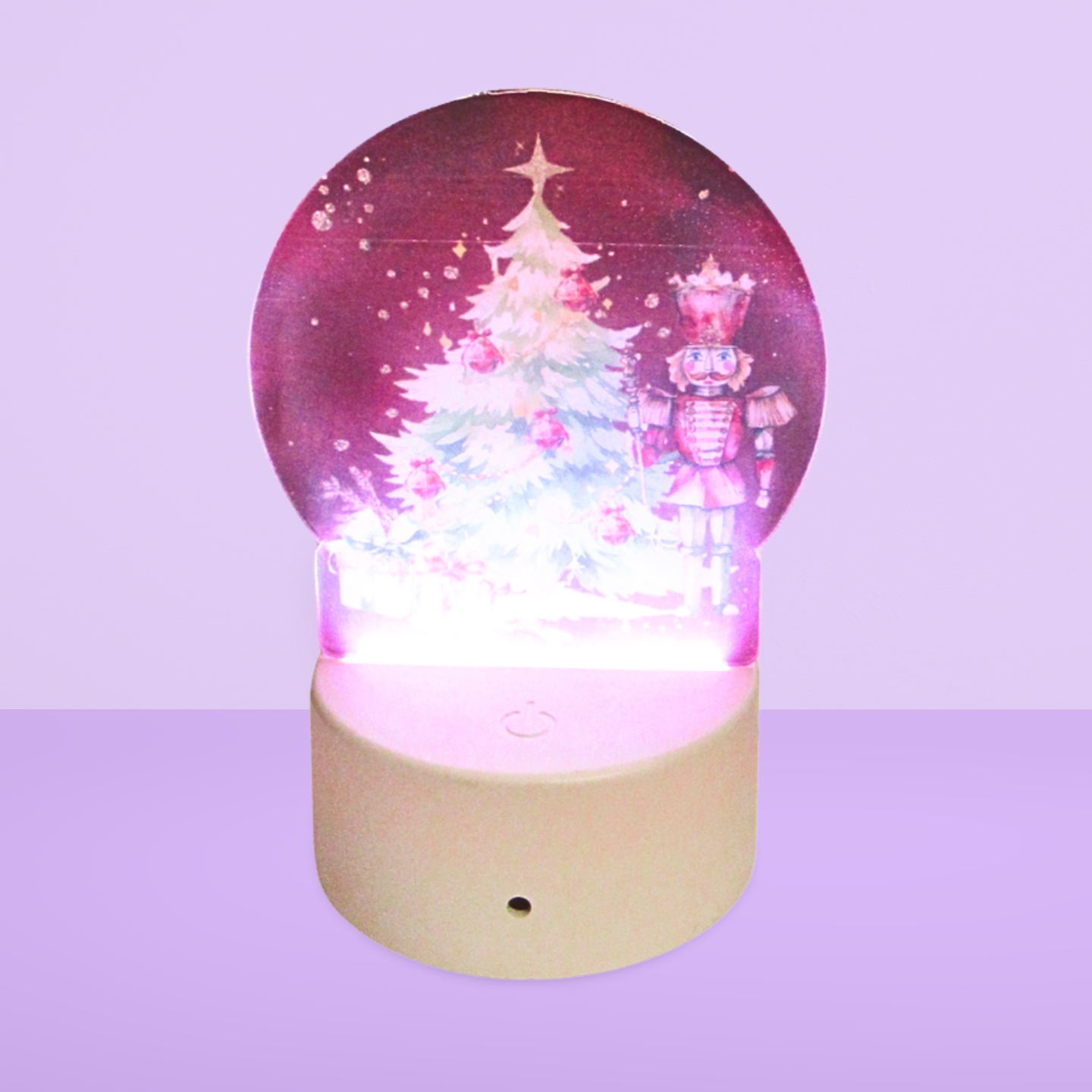 Round Shaped Sublimated Acrylic Light with base