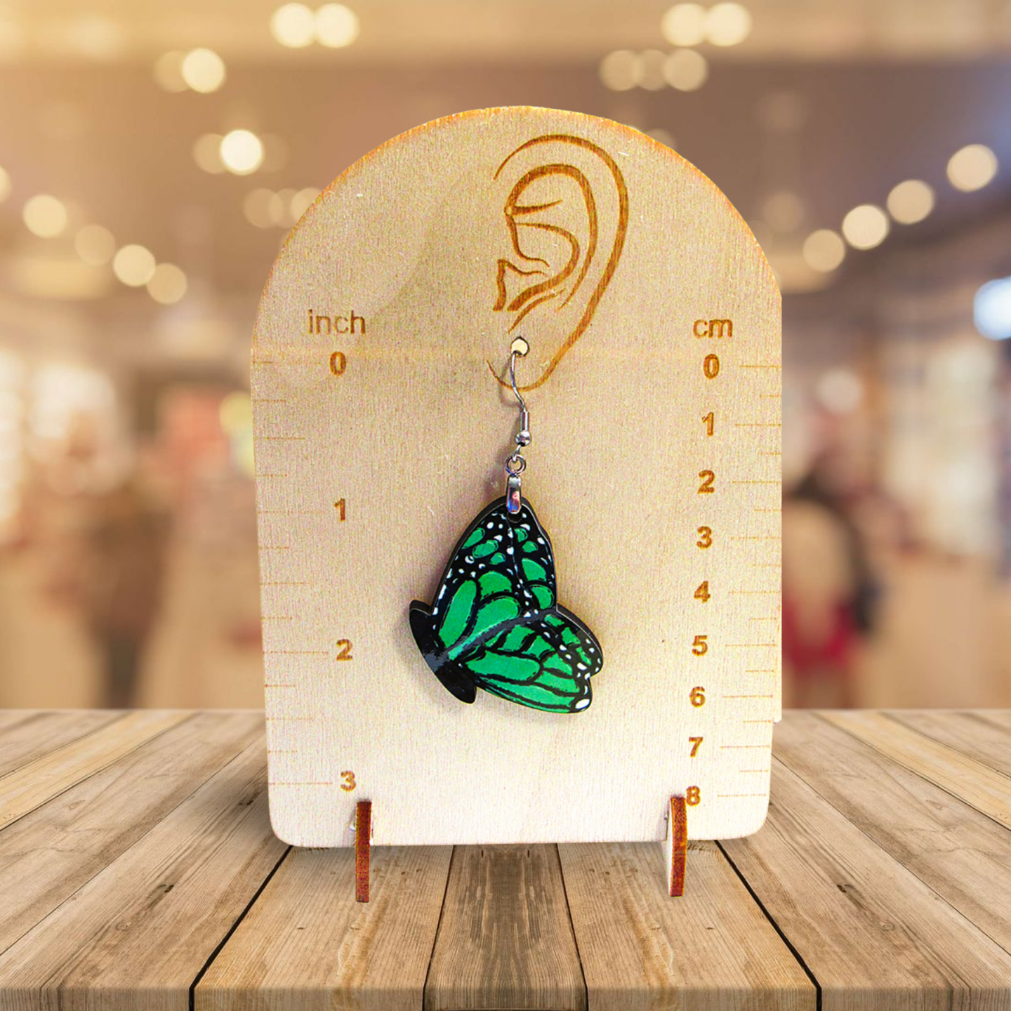 Butterfly Shaped Sublimated Earrings