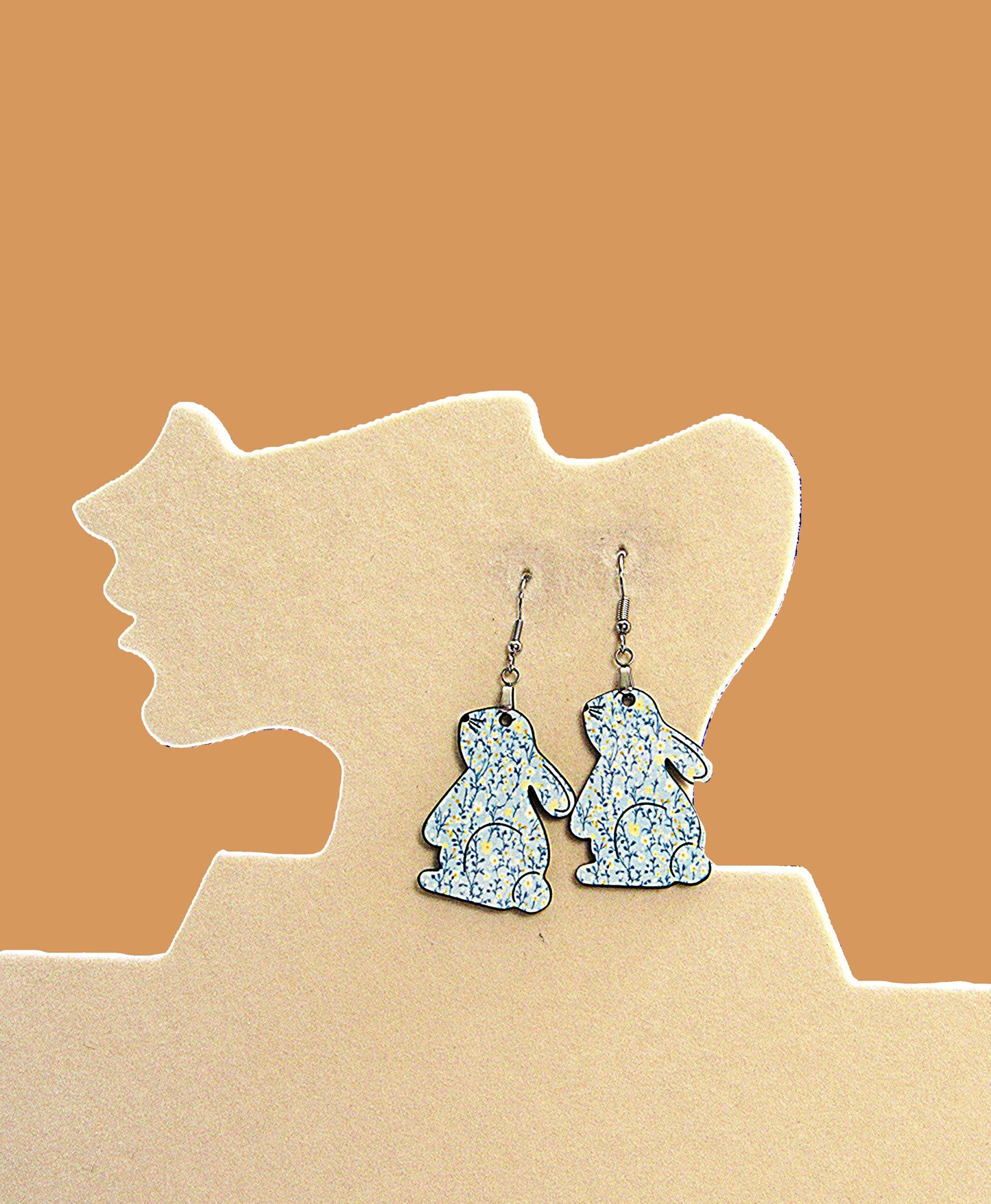Bunny Shaped Sublimated Earrings