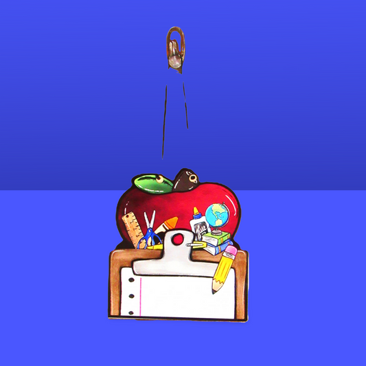 Apple with Sign Sublimated Door Hanger