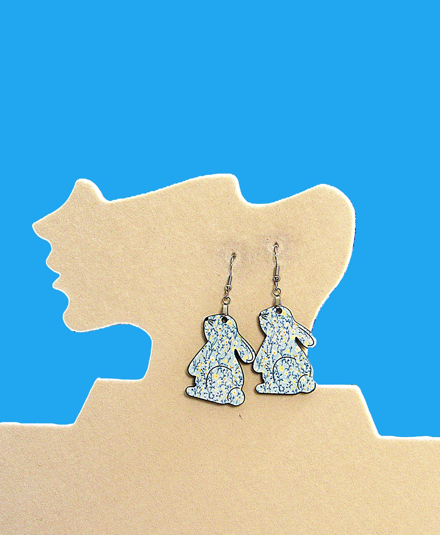 Bunny Shaped Sublimated Earrings
