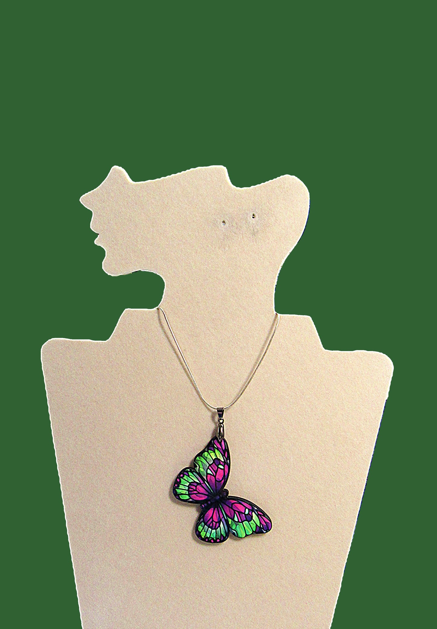 Butterfly Shaped Sublimated Necklace