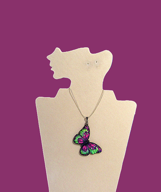 Butterfly Shaped Sublimated Necklace