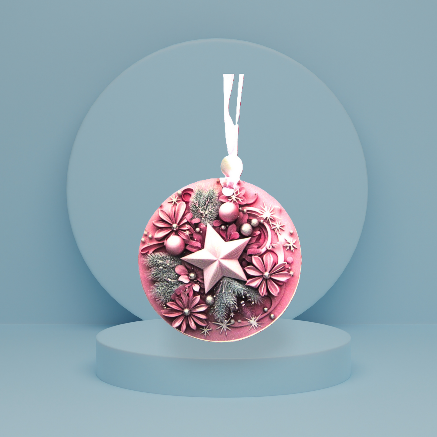 Round Shaped Sublimated Ornament