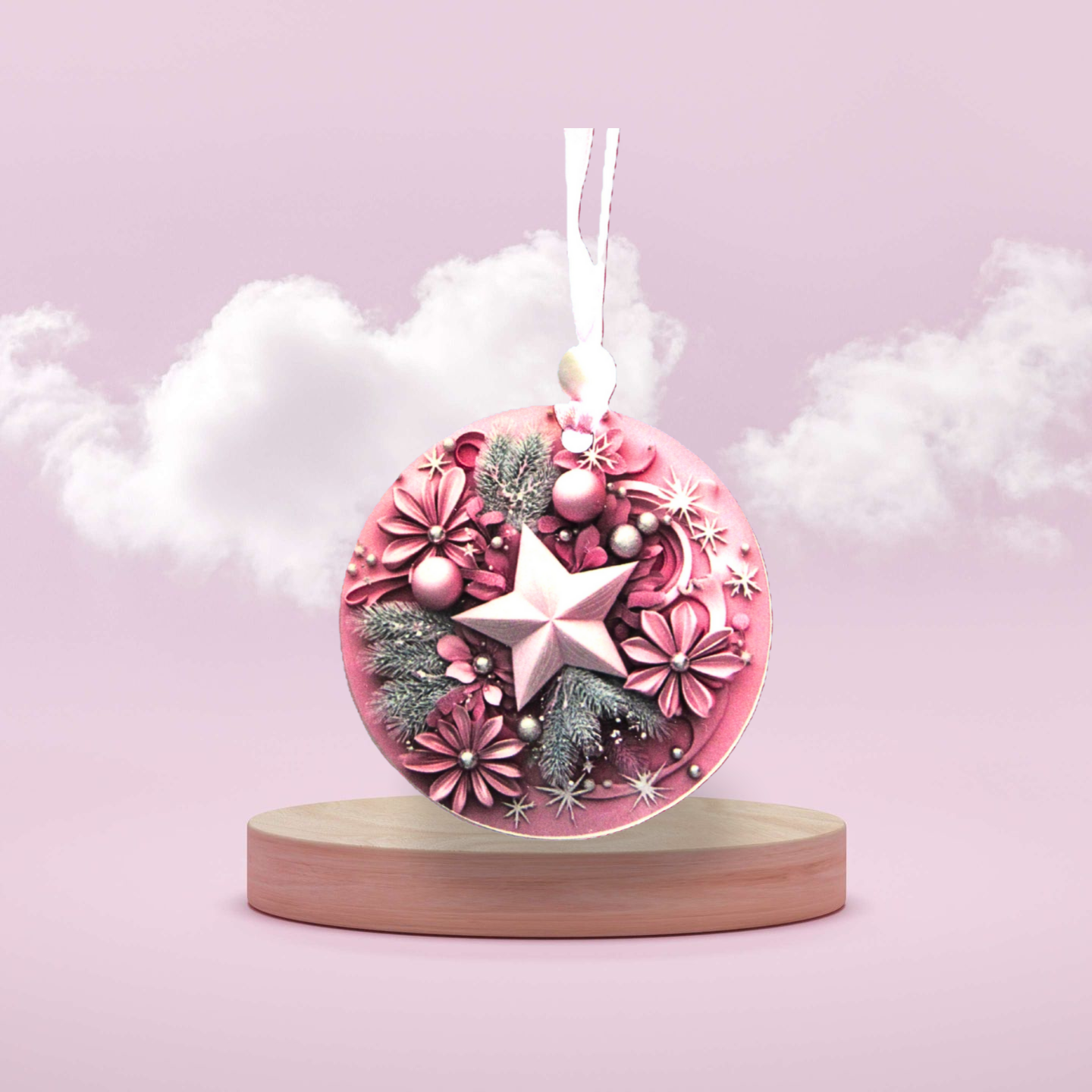 Round Shaped Sublimated Ornament