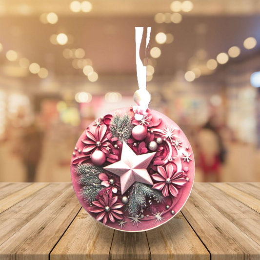Round Shaped Sublimated Ornament