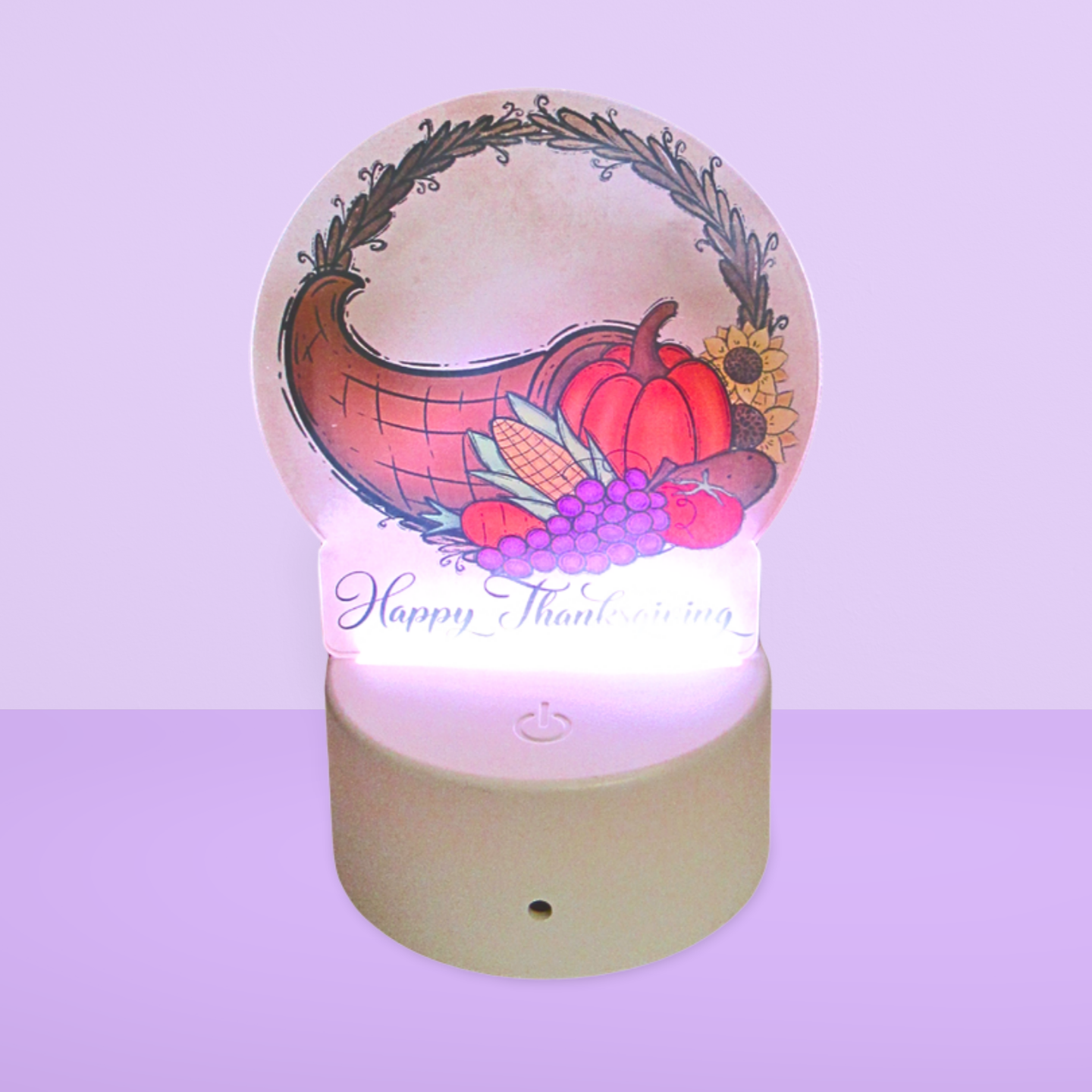 Round Shaped Sublimated Acrylic Light
