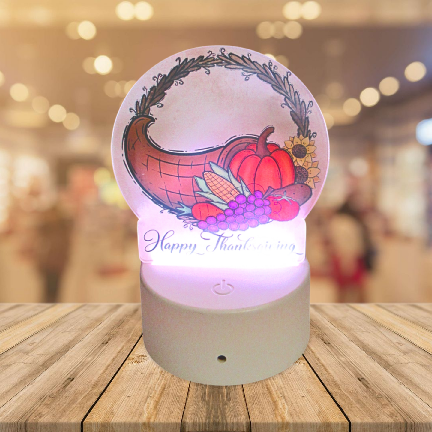 Round Shaped Sublimated Acrylic Light