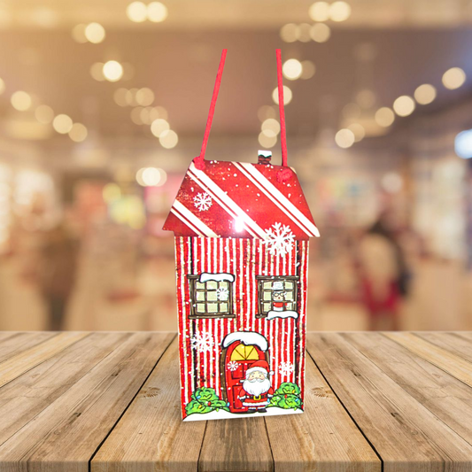 Primative House Shaped Sublimated Door Hanger