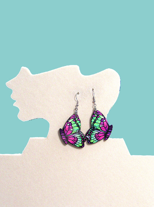 Butterfly Shaped Sublimated Earrings