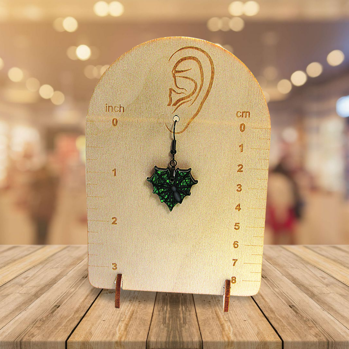 Heart Web Shaped Sublimated Earrings 1 inch