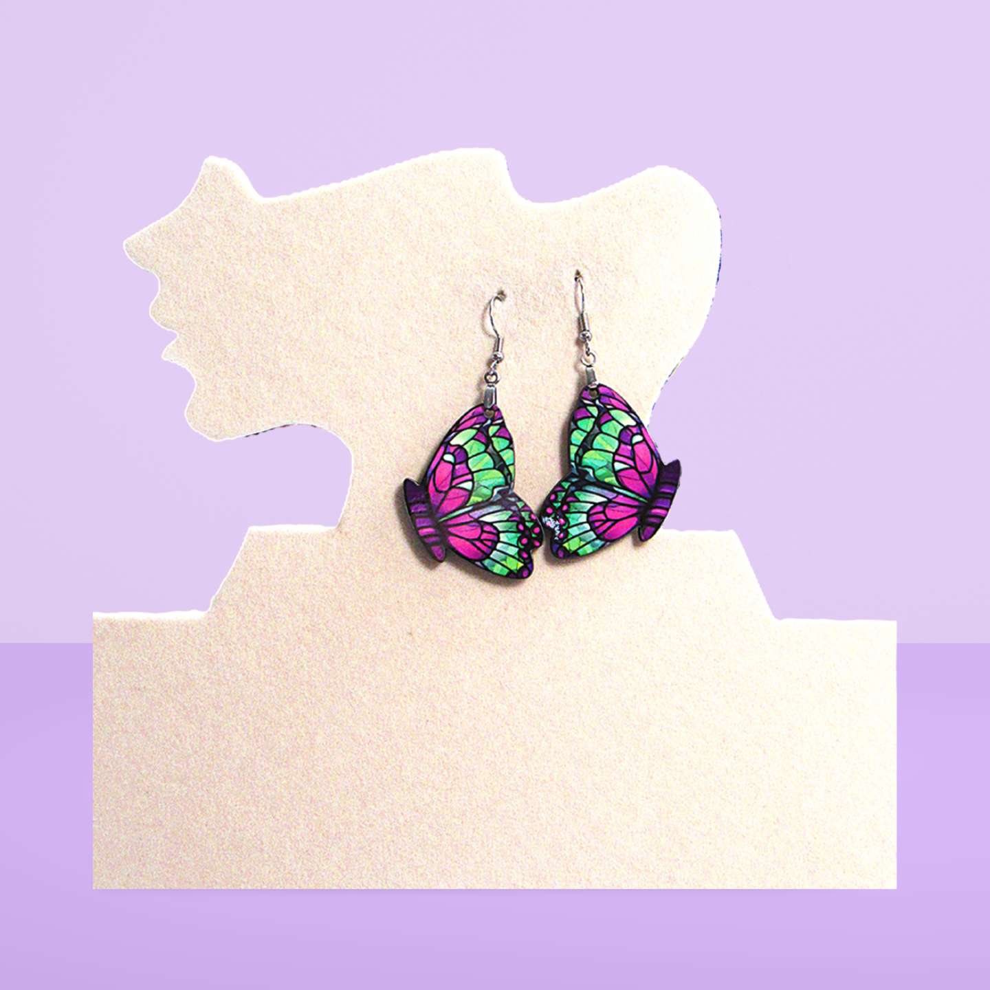 Butterfly Shaped Sublimated Earrings