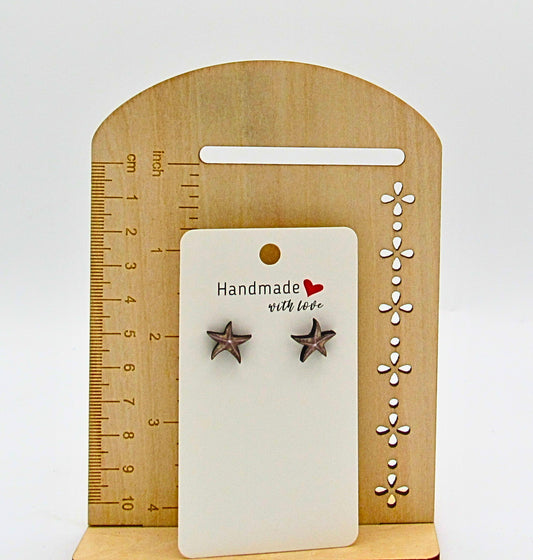 MDF-Starfish Shaped Sublimated Stud Earrings