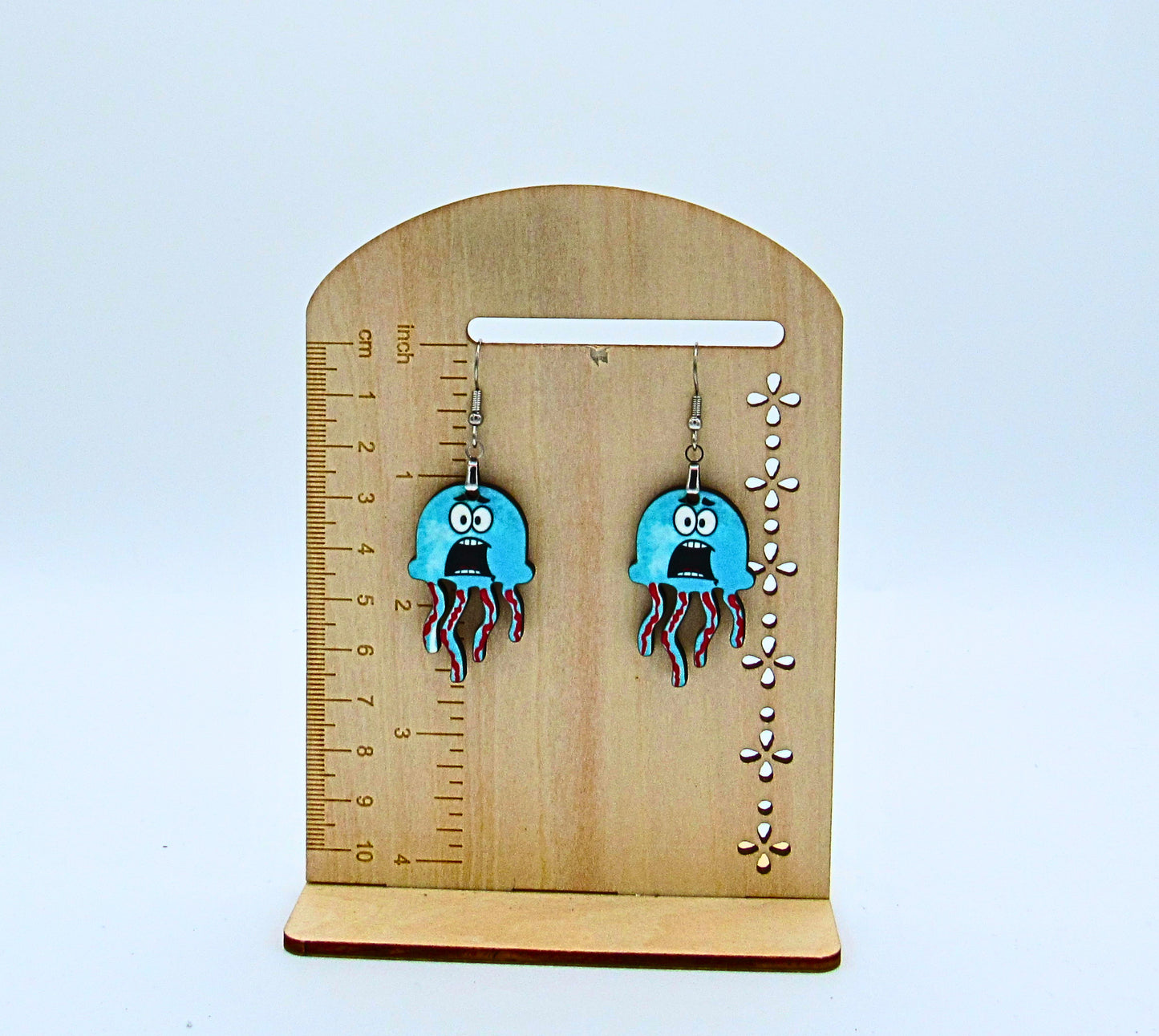 MDF-Jellyfish shaped Sublimated Earrings 1.5 inch (Faces)