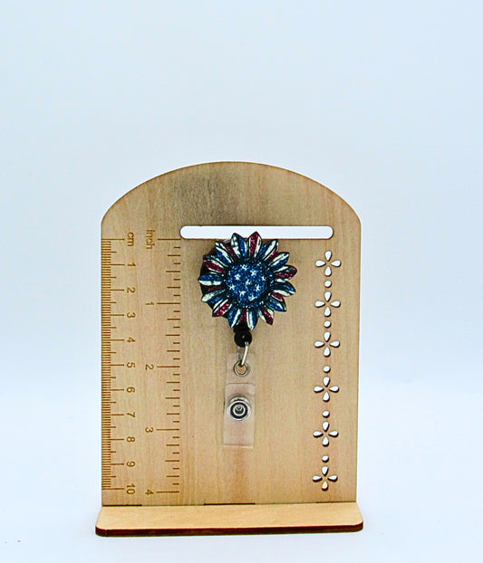 MDF- Sunflower Shaped Sublimated Badge Reel