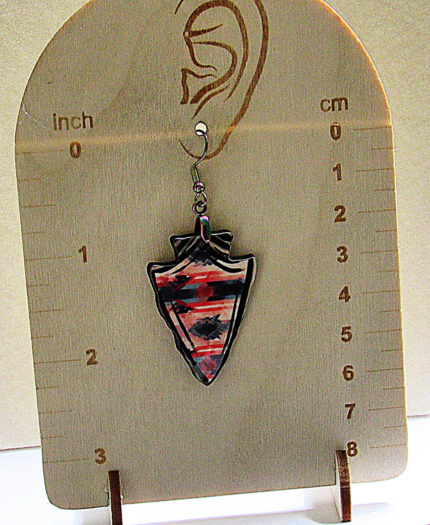 Arrow Head Shaped Sublimated Earrings