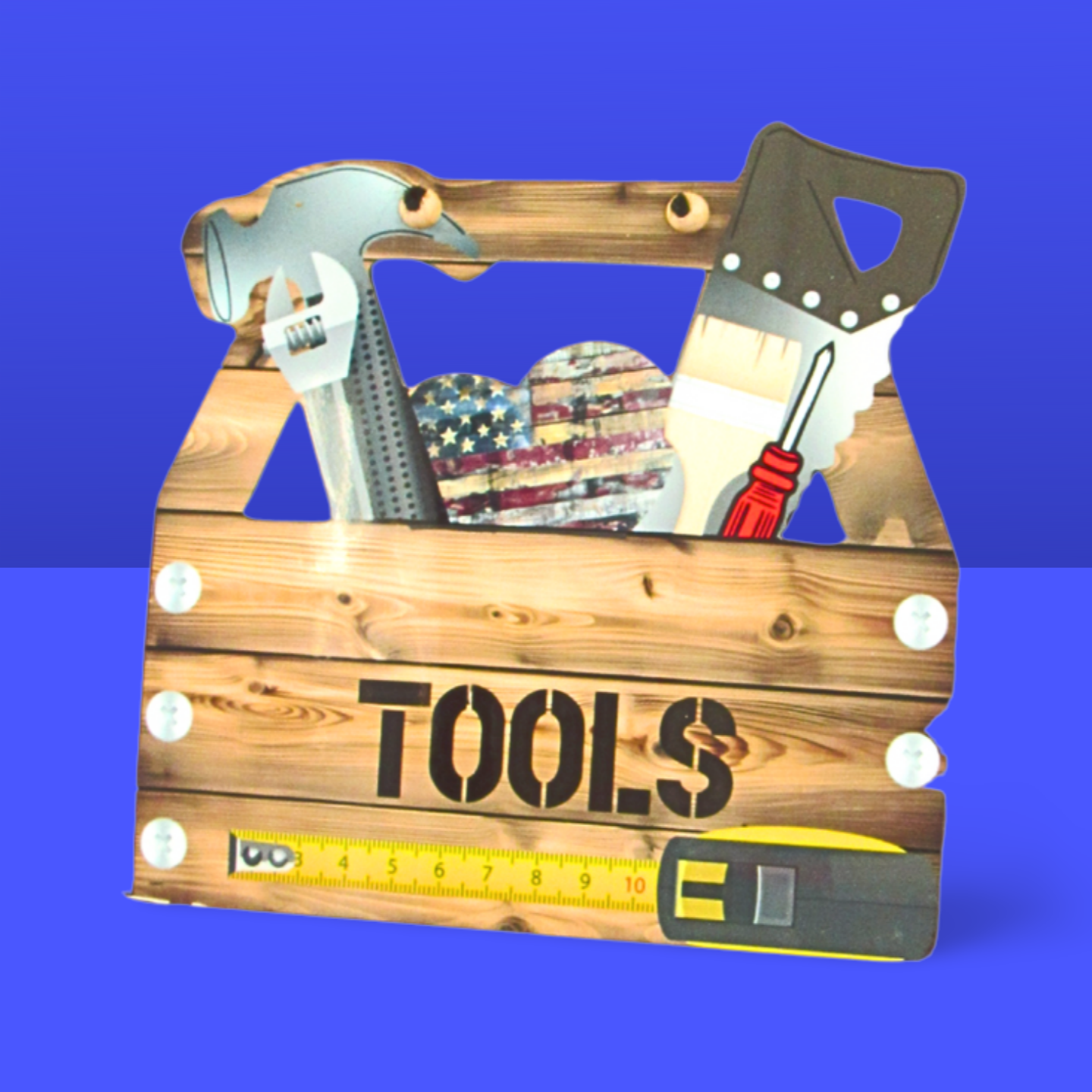 Toolbox Shaped Sublimated Door Hanger