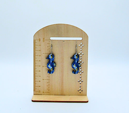MDF-Seahorse Shaped Sublimated Earrings 1.5 inch