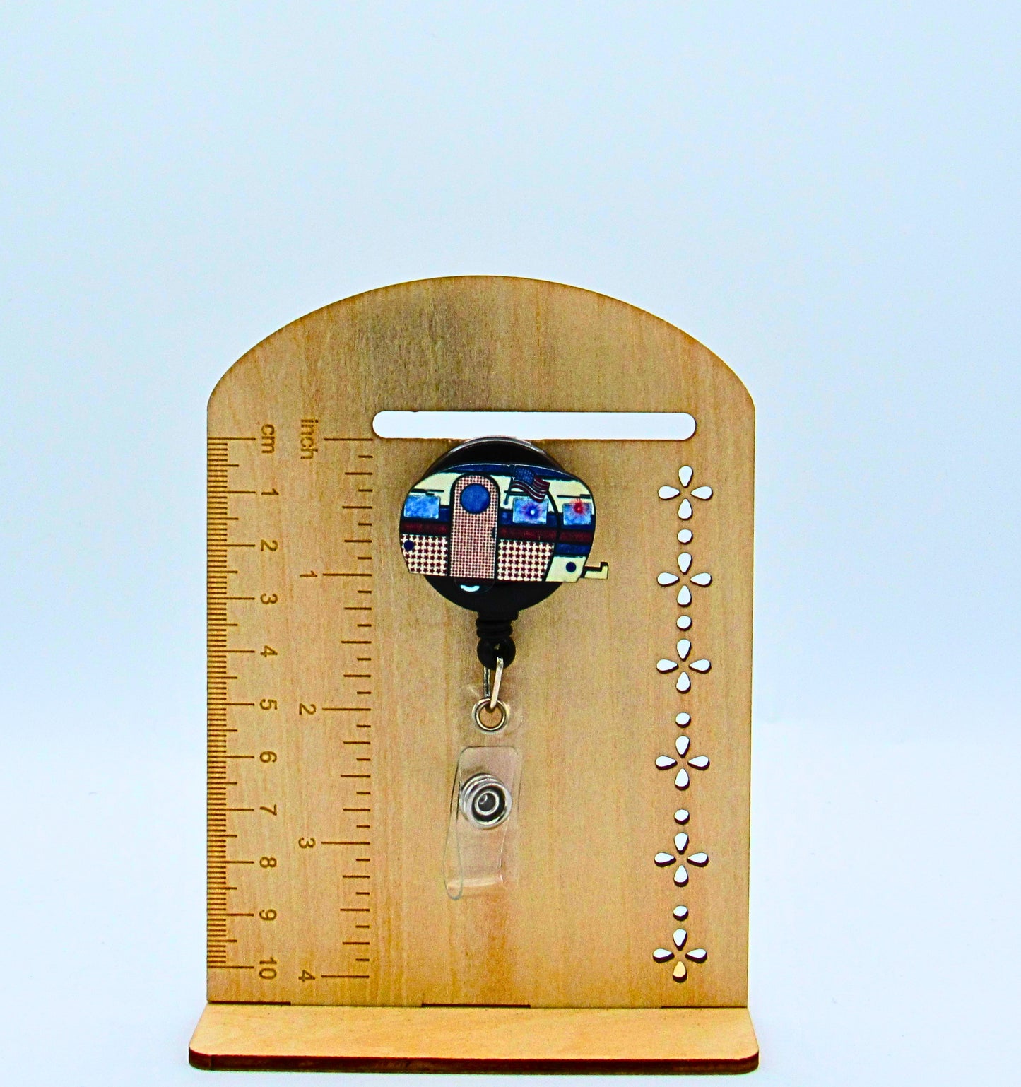 MDF- Camper Shaped Sublimated Badge Reel