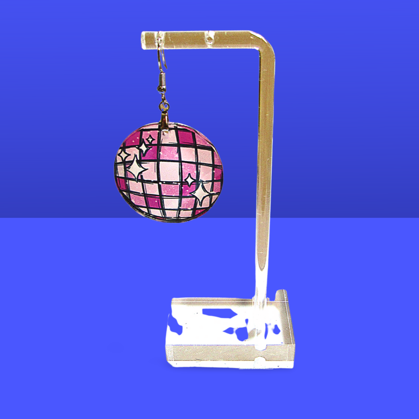 Acrylic Round Shaped Sublimated Earrings