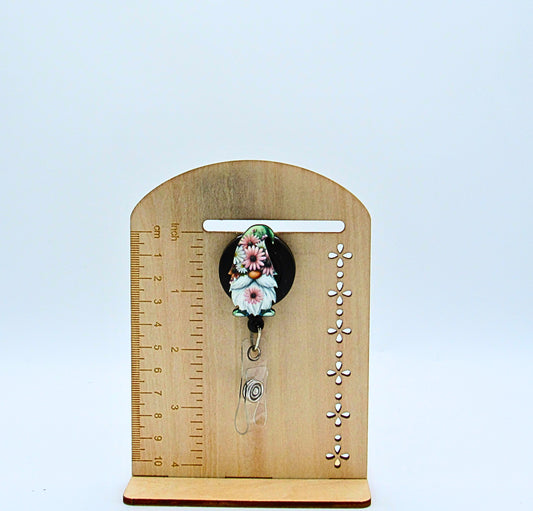 MDF- Gnome Shaped Sublimated Badge Reel