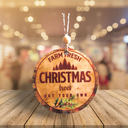 Round Shaped Sublimated Ornament