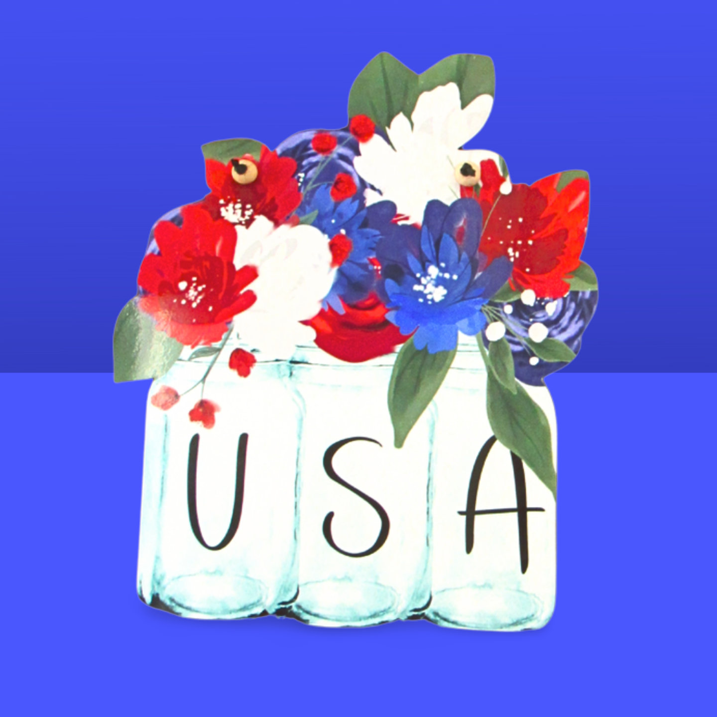 Double Mason Jar Shaped Door Hanger