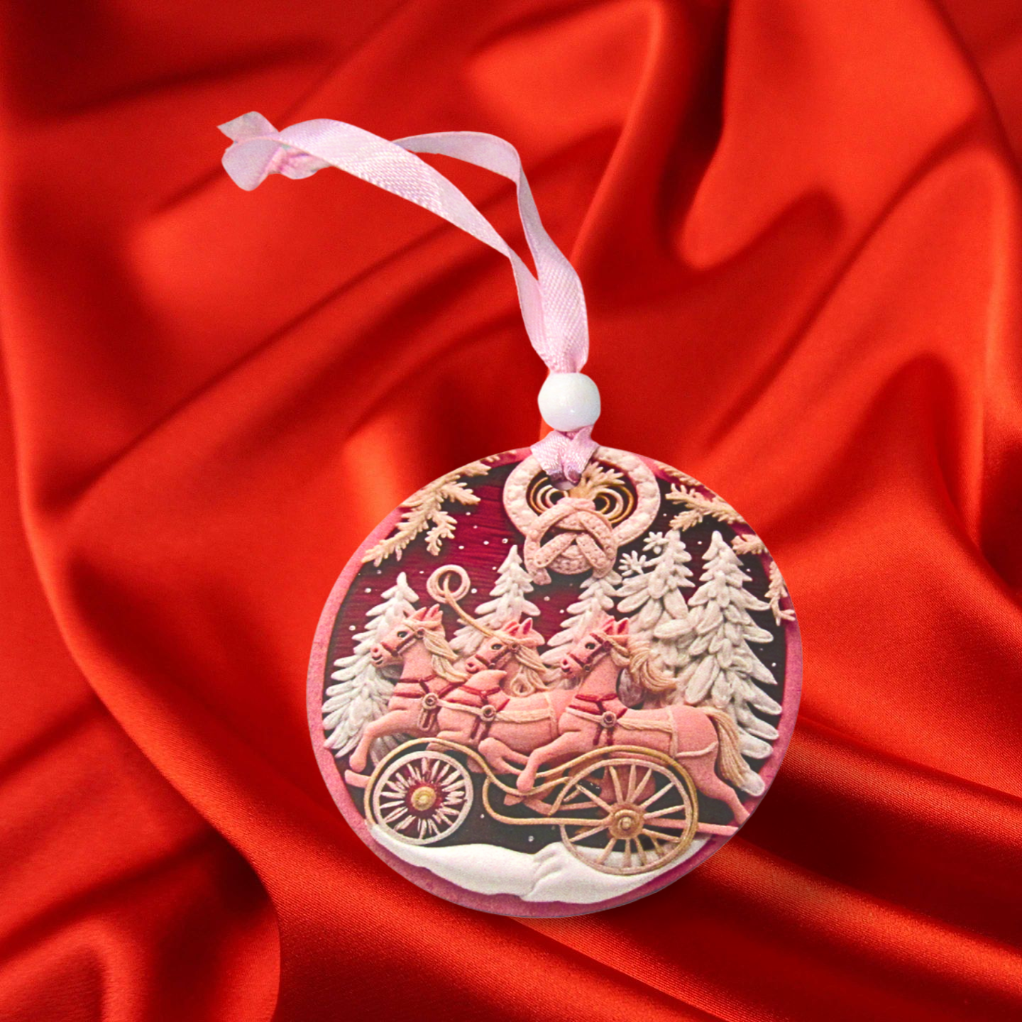 Round Shaped Sublimated Ornament