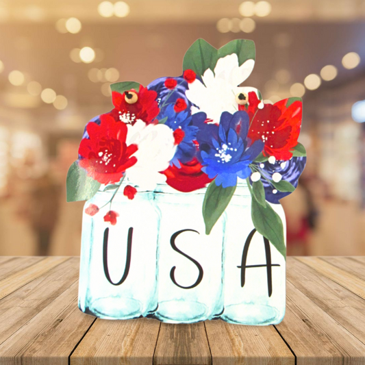 Double Mason Jar Shaped Door Hanger