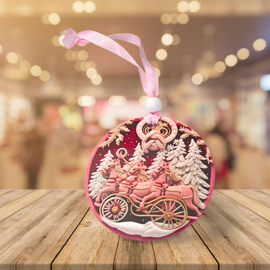 Round Shaped Sublimated Ornament
