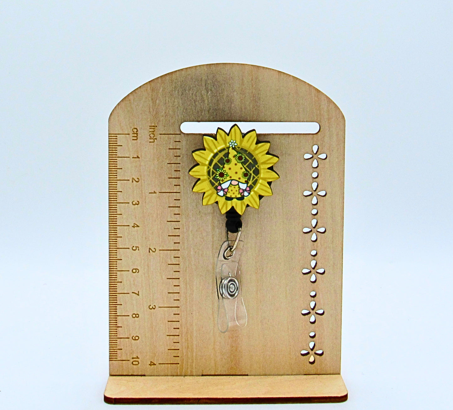 MDF- Sunflower Shaped Sublimated Badge Reel